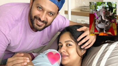 Ishita Dutta and Vatsal Sheth celebrate first Ganesh Chaturthi as parents with their newborn, Vaayu