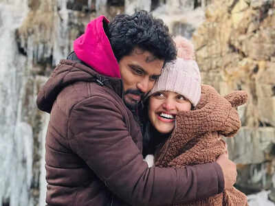 Television actor Sidhu Sid enjoys a vacation with wife Shreya Anchan