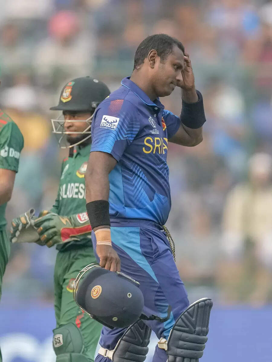 World Cup Bangladesh Beat Sri Lanka After Angelo Mathews Timed Out