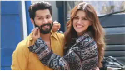 BFFs Varun Dhawan and Kriti Sanon hug each other in adorable new photo: see inside