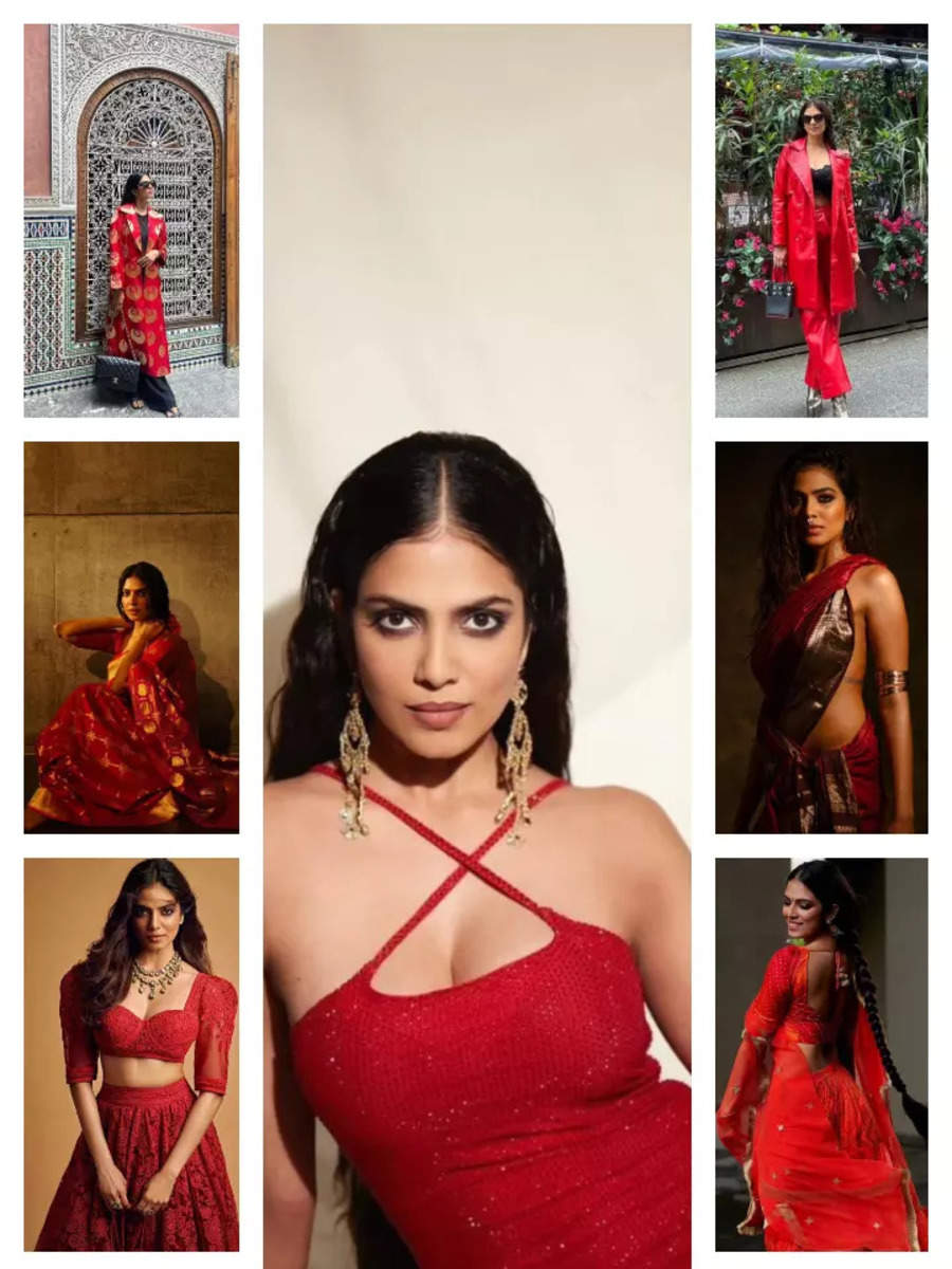 Malavika Mohanan Slaying In Red Times Of India