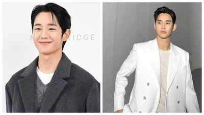Jung Hae In and Kim Soo Hyun's bromance shines as coffee truck arrives at 'Queen of Tears' filming location