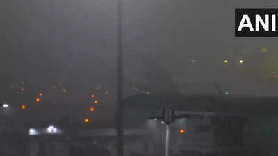 Delhi Weather News Fog Disrupts Flight Operations At Delhi Airport