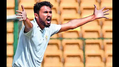 Speedsters put Karnataka in control