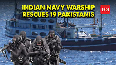 Anti Piracy Operation Indian Navy Rescues 19 Pakistani Nationals From