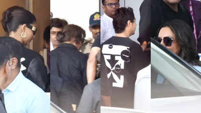 Shah Rukh Khan and his family jet off in style for Anant Ambani's lavish pre-wedding bash in Jamnagar