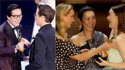 Robert Downey Jr, Emma Stone and Jennifer Lawrence draw criticism for allegedly disrespecting Asian stars at 2024 Oscars