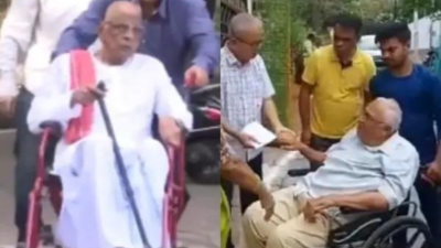 Telangana: Senior citizens defy age to cast vote in Hyderabad in fourth phase of Lok Sabha elections