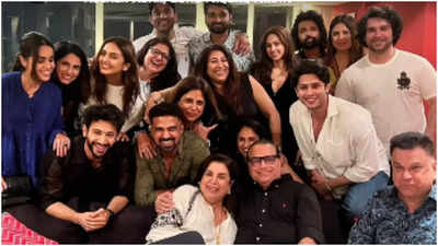 Pics: Farah Khan hosts a fun night for 'Ishq Vishk Rebound' team