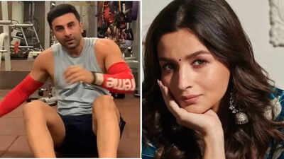 Alia Bhatt and Arjun Kapoor applaud Ranbir Kapoor's impressive strength training skills - watch video
