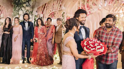 Shalini Ajith Kumar, Vijay Sethupathi, Lokesh Kanagaraj grace Aishwarya Arjun and Umapathy Ramaiah's wedding reception