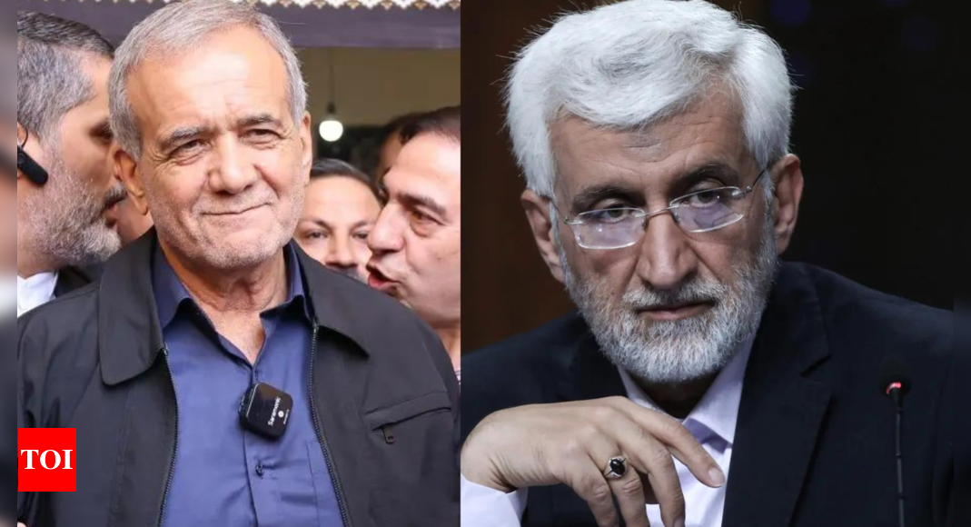 Iran Presidential Runoff Elections Reformist Masoud Pezeshkian Leads