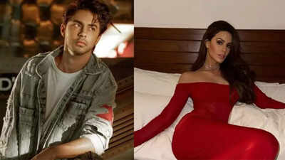 Aryan Khan's rumoured girlfriend Larissa Bonesi makes heads turn in a red dress as she visits Gauri Khan's restaurant