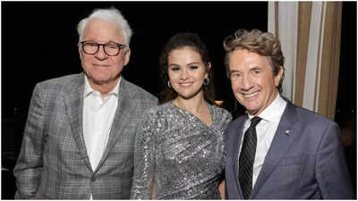 Selena Gomez, Martin Short and Steve Martin enact their award losing faces