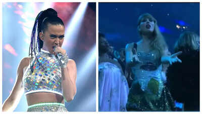 Taylor Swift celebrates epic night of wins by grooving to Katy Perry's track at VMAs - WATCH video