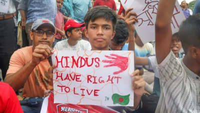 Hindus take to Bangladesh streets to stop attacks and demand justice