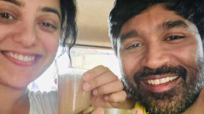 Dhanush and Nithya Menen's picture from 'Idly Kadai' shooting spot confirms the 'Thiruchitrambalam' duo's reunion