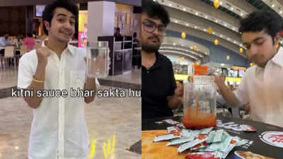 'Karlo judge...' Indian YouTuber responds to the backlash over viral 2.5-litre ketchup packet collection from Pune mall food outlets