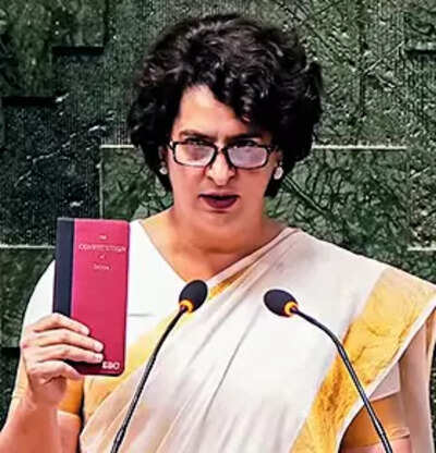 Priyanka Gandhi Vadra takes oath as MP, Constitution copy in hand