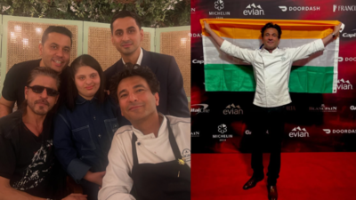 MasterChef India's Chef Vikas Khanna receives Michelin 2024 Bib Gourmand Award; pens a heartfelt note as Shah Rukh Khan graces his restaurant