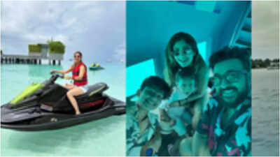 Shilpa Shetty learns new skills on her Maldives vacation