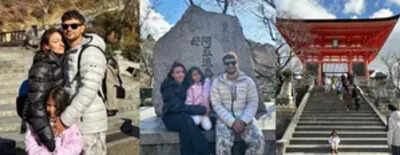 Soha Ali Khan seeks blessings at Buddhist temple with family