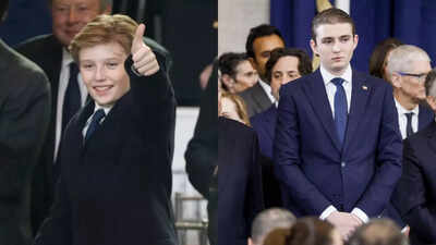 From cute to charismatic: This viral video captures Barron Trump's evolution over the years