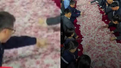“This is the kind of paperwork I want”: Chinese company lays out Rs 70 crore on table, lets employees take ‘as much cash as they can count’ | Watch viral video