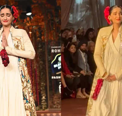 Sonam Kapoor gets emotional while honouring Rohit Bal’s legacy at fashion show
