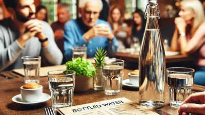 Diners opt for bottled water amid hygiene concerns