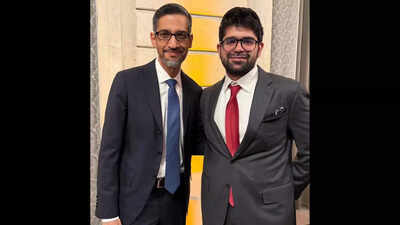 "Great meeting you Sundar Pichai...": Aravind Srinivas met Google CEO in AI Action Summit in Paris, sparking 'ChennAI Express' buzz