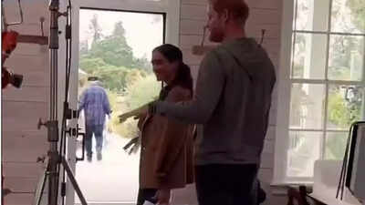 Meghan shares, then deletes, behind-the-scenes clip from Netflix series featuring Prince Harry