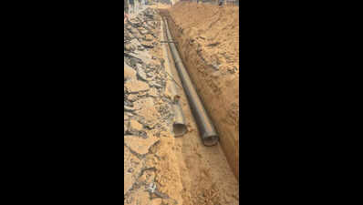 Gas pipeline leaks while Bisalpur project work on
