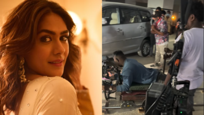 Adivi Sesh and Mrunal Thakur drop a sneak peek from the 'Dacoit' sets; Share fun moments