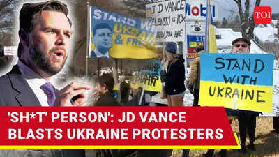 'Sh*t Protesters': JD Vance Clashes With Ukraine Supporters After Daughter 'Chased' In DC | Watch