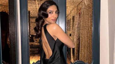 Sobhita Dhulipala casts a spell in the perfect low-back vacation dress dipped in satin grace