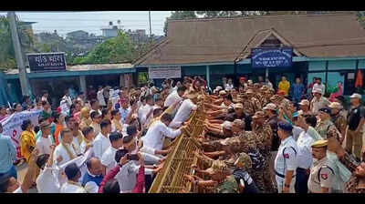 Tai Ahoms protest in Sivasagar over ST tag