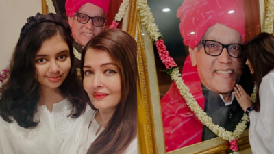 Aishwarya Rai Bachchan and daughter Aaradhya pay tribute to her late father on his 8th death anniversary