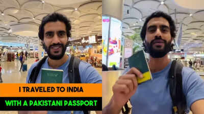 Pakistani citizen travels to India with a ‘slight risk’; shares video