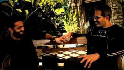 Jr NTR and Prashanth Neel engage in fun late-night talks; the Director’s wife calls them "scary madmen"
