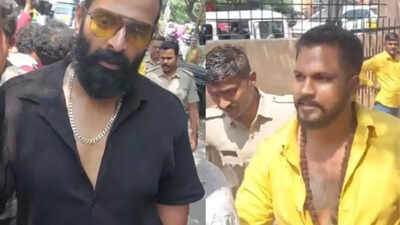 Bigg Boss Kannada stars Rajath Kishan and Vinay Gowda taken into three days police custody for controversial machete reel