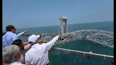 SR GM inspects Pamban bridge ahead of opening