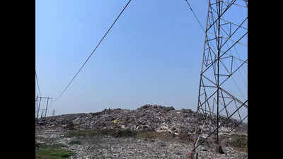 Waste dumping below transmission line disrupting power supply in Sachin industrial units