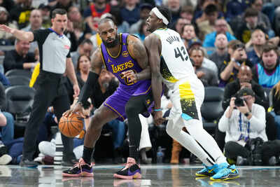 LeBron James retains his double digit pointer streak with a tip-in buzzer-beater to secure Los Angeles Lakers’ win over Indiana Pacers