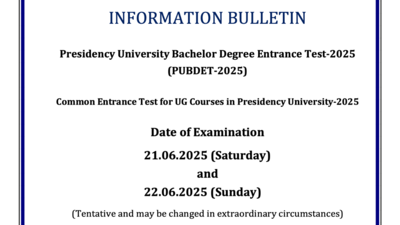 PUBDET 2025 information bulletin released, exam on June 21, 22: Check shift timings, paper choices and other key details here