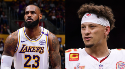 Patrick Mahomes drops one-word reaction to LeBron James' clutch performance as Pat McAfee sparks flopping debate
