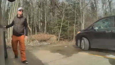Man caught on camera keying Tesla Cybertruck outside resort in New Hampshire