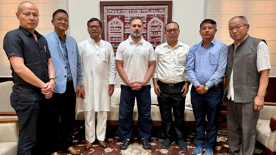 'Resolving conflict must be national priority': Rahul Gandhi meets Manipur leaders