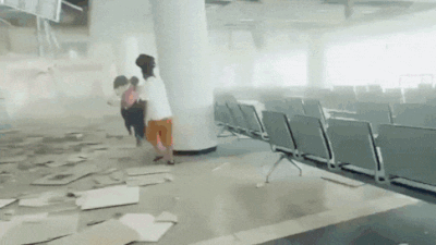 Videos show chaos after Naypyitaw airport control tower collapses in earthquake