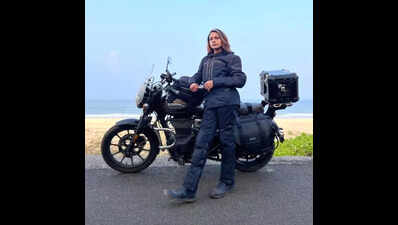 Kutch woman on a solo motorbike journey across India